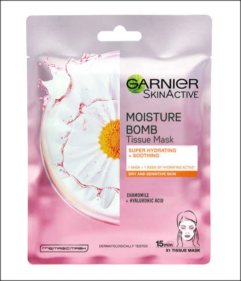 Toiletries & Beauty | Garnier SkinActive Moisture Bomb Chamomile Tissue ...